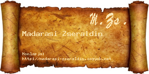Madarasi Zseraldin névjegykártya